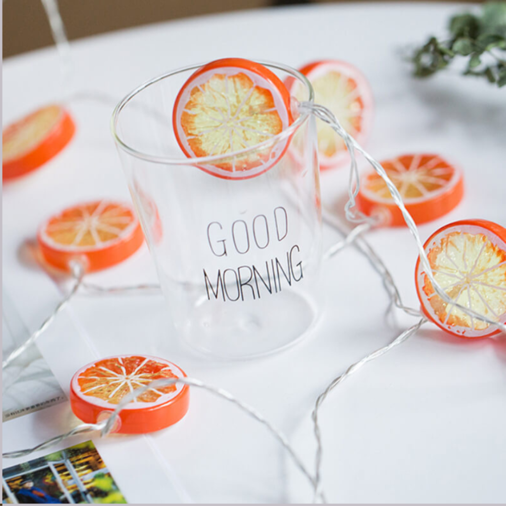 Світлодіодна Гірлянда Апельсини 1.5м 10 лампочок для декору, оформлення подарунків та різдвяних інсталяцій Одеса - фото 3