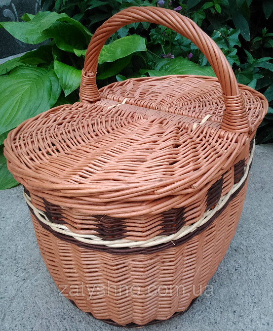 Плетеная корзина пикник овальная Киев - изображение 1
