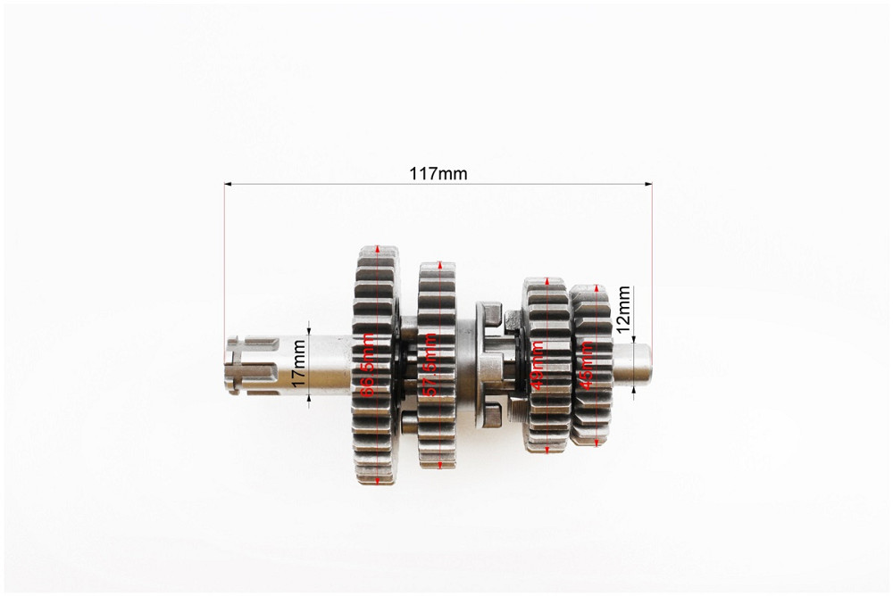 Коробка передач (два вали з шестернями) d-12мм під підшипник Київ - фото 2