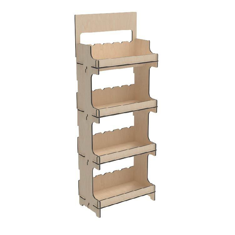 Стелаж з фанери EKOSTAR 555х300х1500 Київ - фото 3