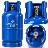 Газовий балон LPG 27л для пропану, бутану та пропан-бутану, сталевий DIEGO