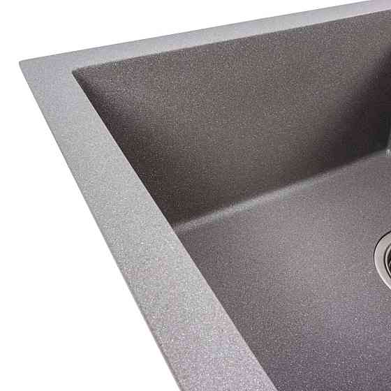 VALESO Гранітна мийка для кухні VALESO SOLID 7843 матова Сірий металік Киев