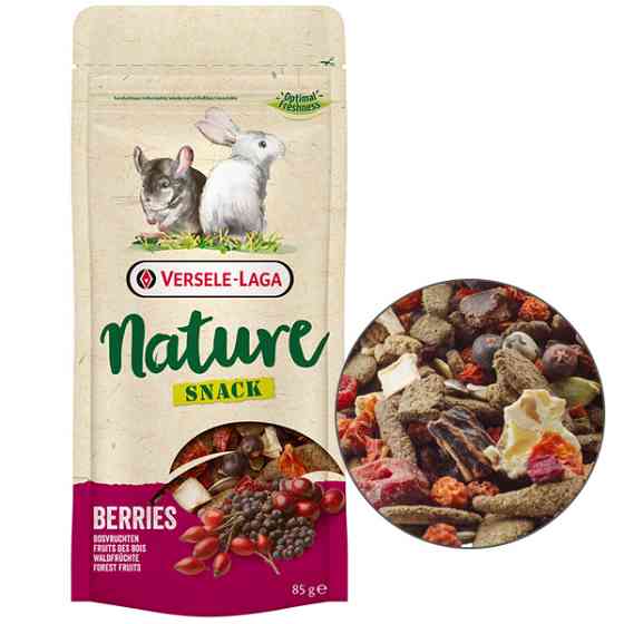Versele-Laga Nature Snack Berries ВЕРСЕЛЕ-ЛАГА НАТЮР СНЕК ЯГОДИ додатковий корм ласощі для кроликів і гризунів Київ