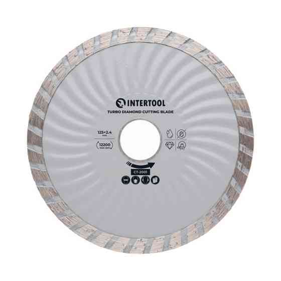 Диск отрезной алмазный Turbo, 115 мм, 16-18%, 13280 об/мин INTERTOOL CT-2001 Киев