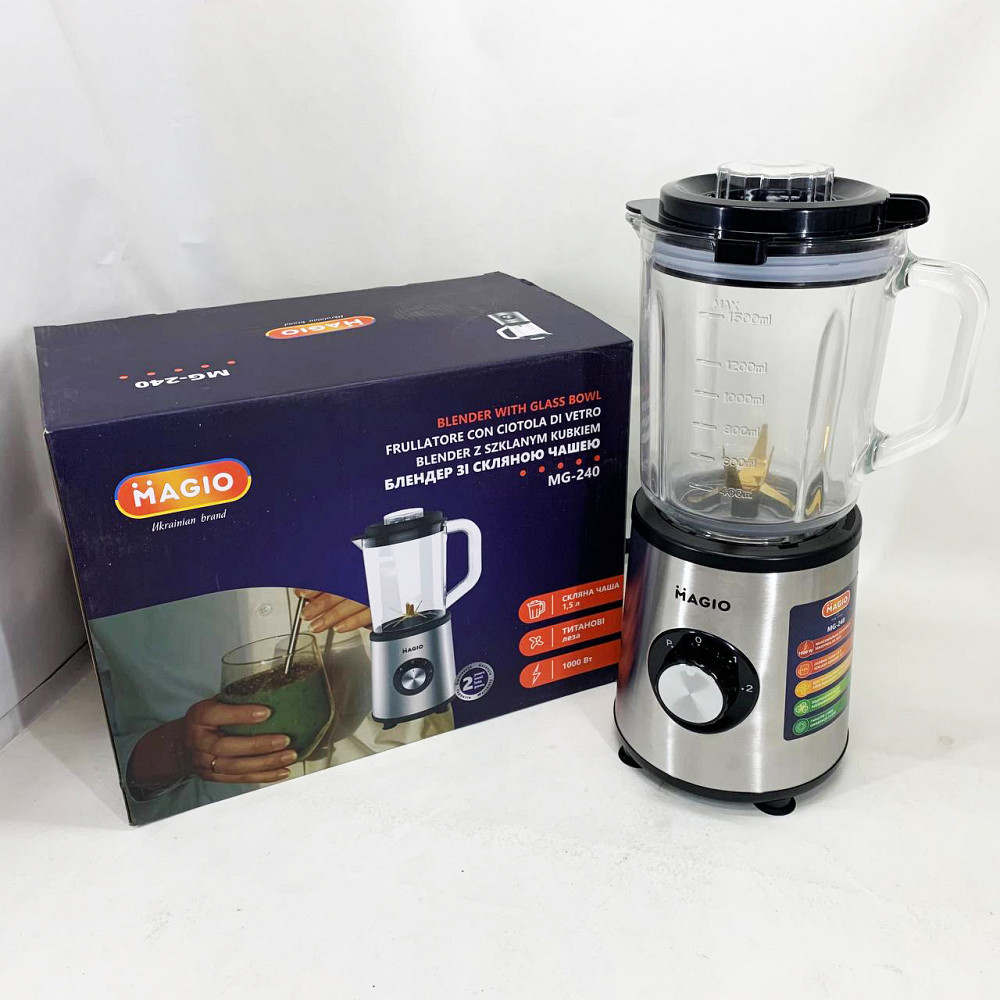 Електричний блендер блендери стаціонарні MAGIO MG-240 1000 Вт, Блендер електричний для смузі OK-56 Київ - фото 2