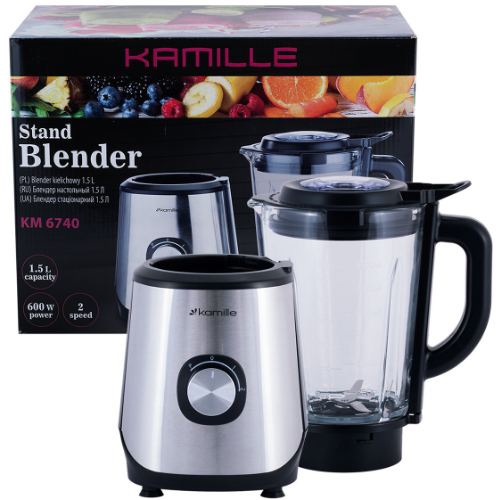 Блендер стаціонарний 600W 6740 KAMILLE Житомир - изображение 8