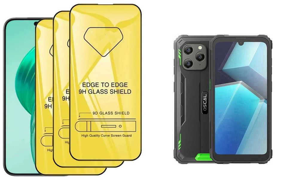 Захисне скло DefenzoGlass для Blackview Oscal S70, Oscal S70 Pro – подвійна міцність Київ - фото 1