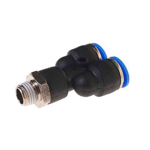 Фітинг Y-подібний 1/4" для пластикових трубок зовнішнє різблення 12мм Одеса