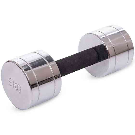 Гантель 9 кг хромированная Record-5202-9 Киев