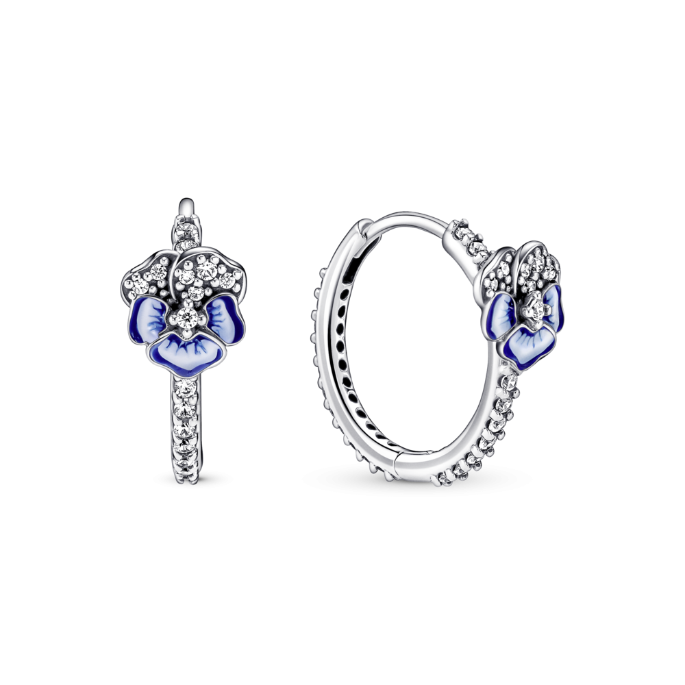 Срібні сережки   "Блакитна фіалка" 290775C0 MasterSem Київ - фото 1