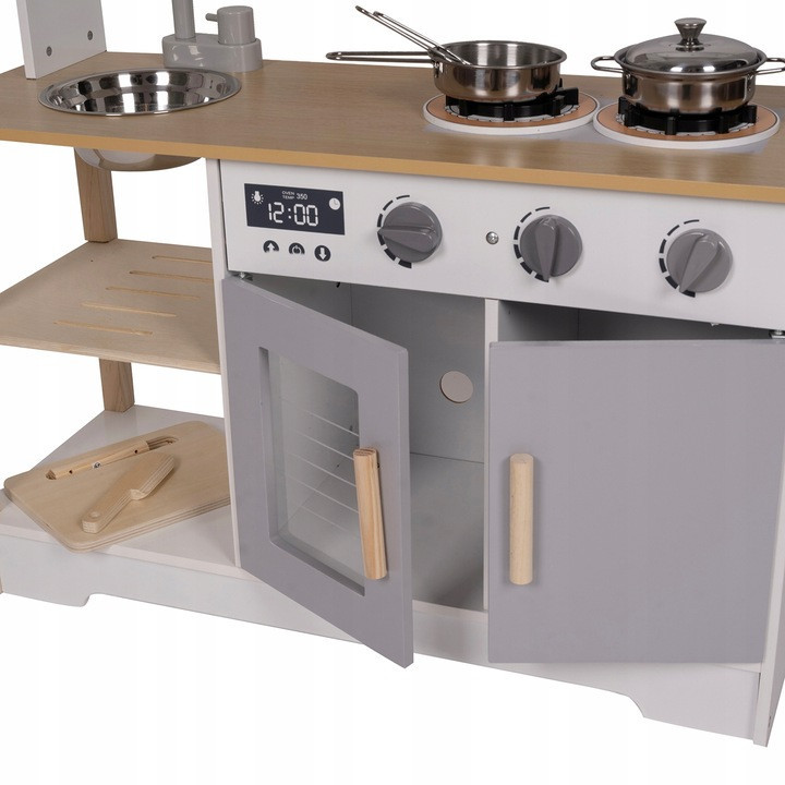 Детская игровая деревянная кухня с посудой и аксессуарами Kruzzel (21933) Нововолынск - изображение 14