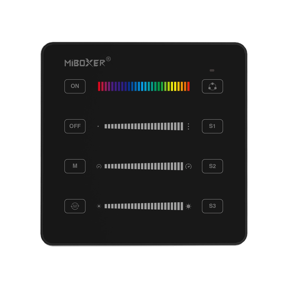 Miboxer Панель керування B6 SPI 1 зонна чорна White/RGB/RGBW/CCT RF 2.4G MiLight Київ - фото 1