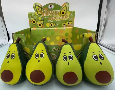 Антистрес тягучка арт. K6403 (144шт) авокадо з піском 12см 12шт в боксі дисплей/ціна за шт/, шт Київ - фото 1
