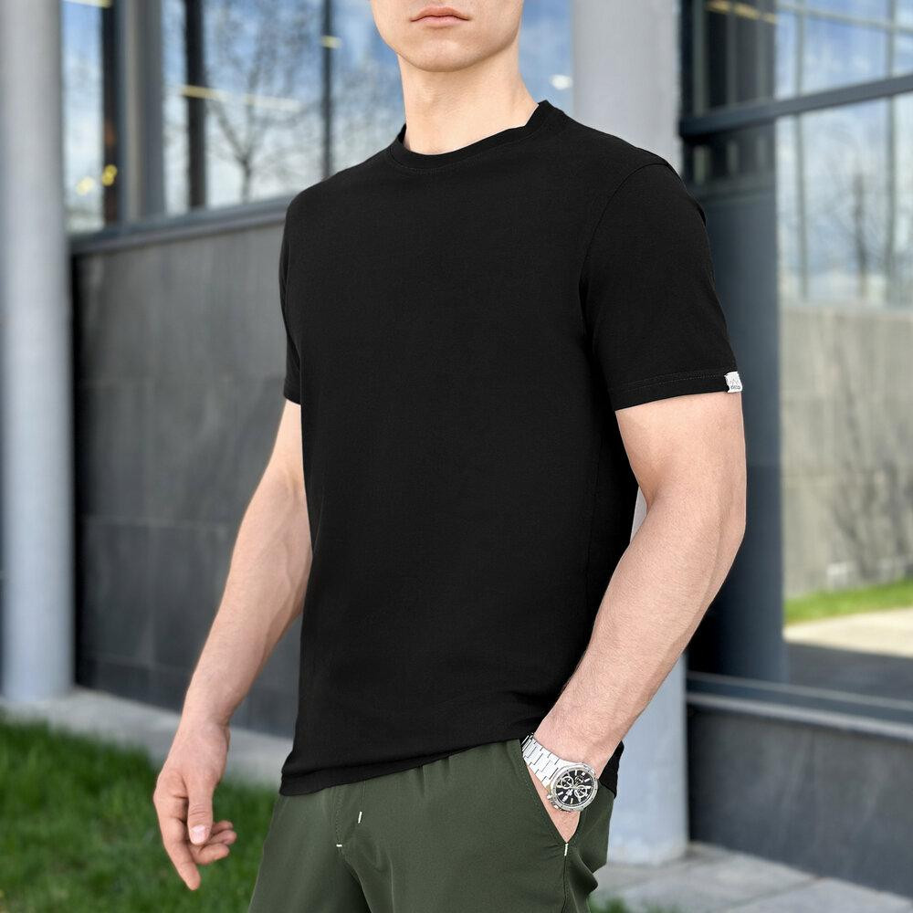 Чоловіча футболка бавовняна Pobedov Peremoga чорна Київ - фото 1