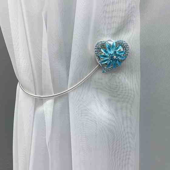 Магніти для штор та гардин "Amour" набір 2 шт Блакитний (81-212) Київ