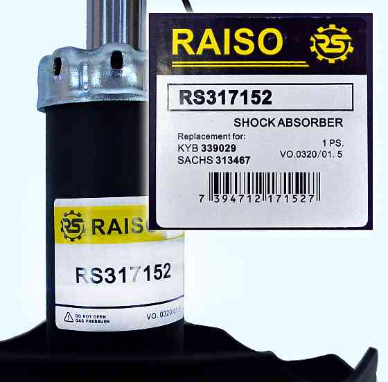Амортизатор передний правый Raiso (Швеция) Chevrolet Lacetti, Шевроле Лачетти #RS317152 UAFMWFZ22 Ковель