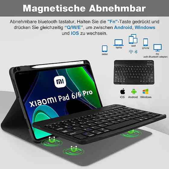 Чехол клавиатура с подсветкой для Xiaomi Pad 6 / Pad 6 Pro 2023 Днепр