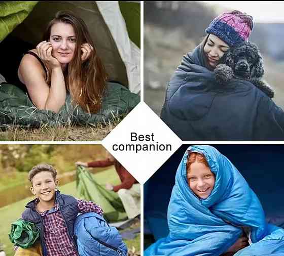 Спальний мішок 4 сезони | Кемпінговий спальник мумія | Теплий зимовий. Харьков