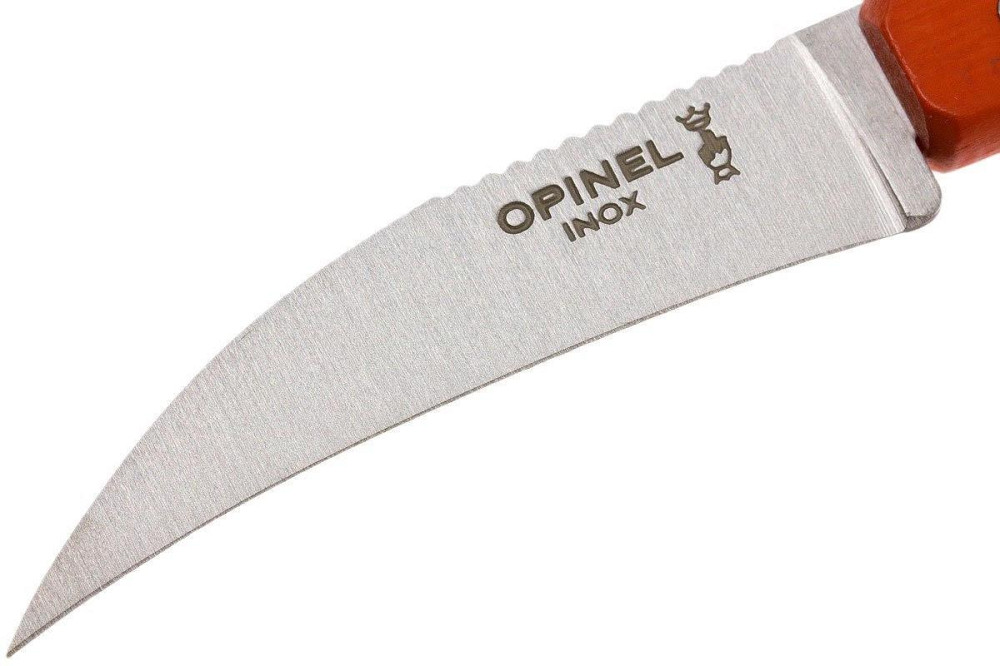 Кухонный Нож изогнутый для очистки овощей и фруктов Opinel No.114 
