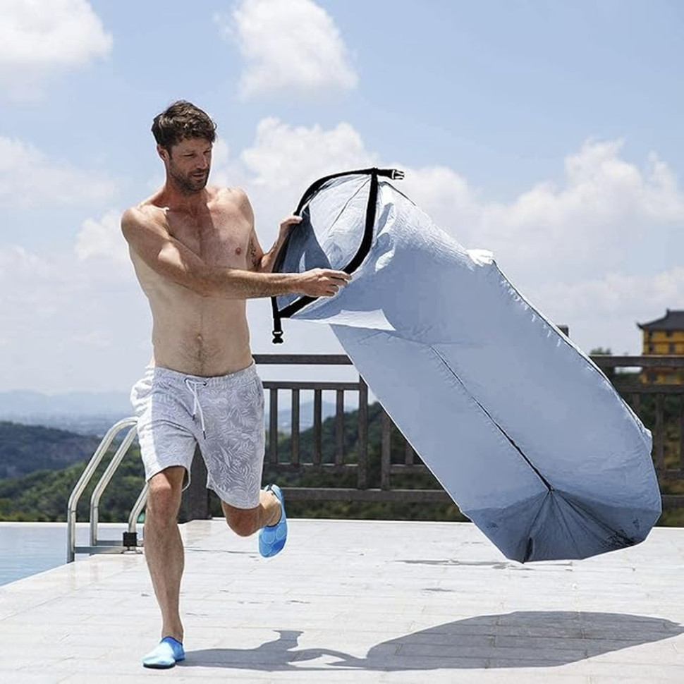 Ламзак с подголовником Naturehike NH20FCD06 (Голубой) Винница - изображение 4