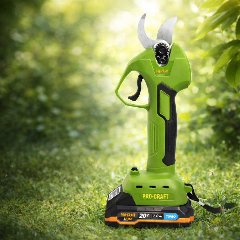 Аккумуляторный секатор Procraft Li-Ion АКБ 20 В,Безщеточный аккумуляторный секатор ES25Li,Садовые аккумуляторные ножницы Львов - изображение 1