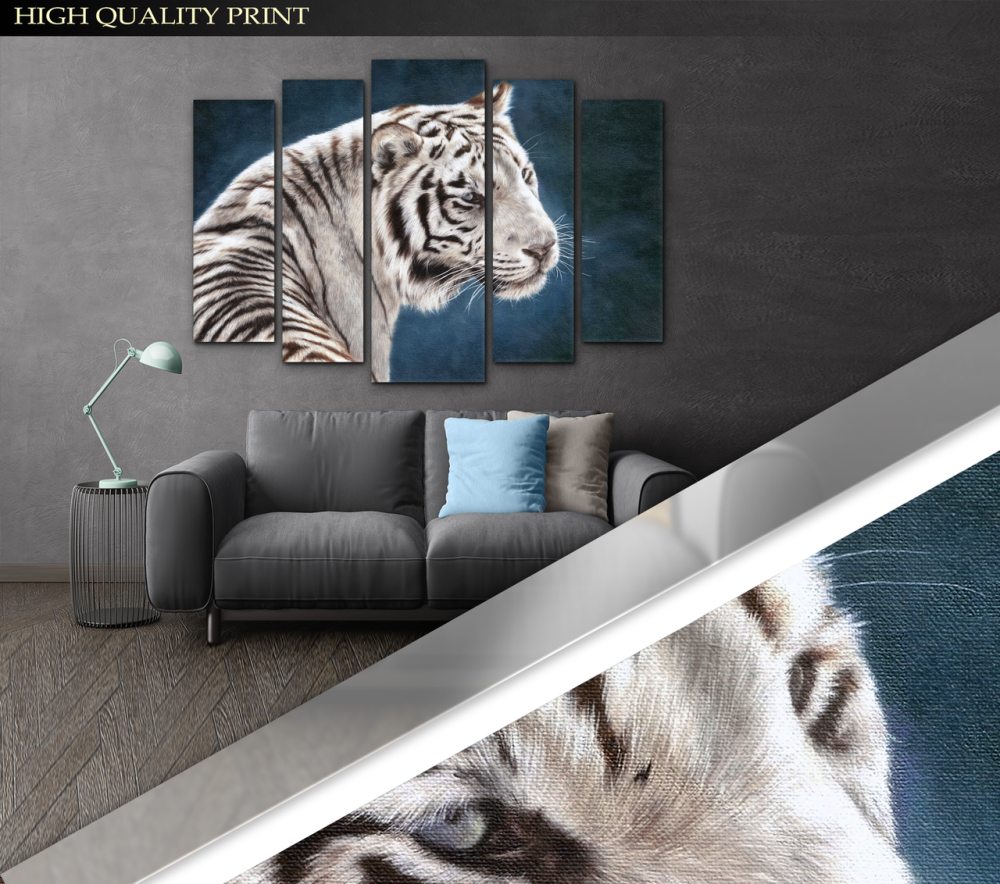 Модульна картина Тигр Art-244_5 ( 80х118см ) Київ - фото 3