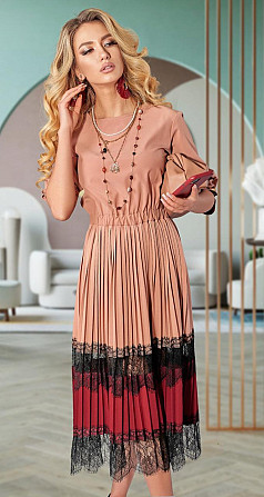 Стильное платье плиссе (44) Киев - изображение 1