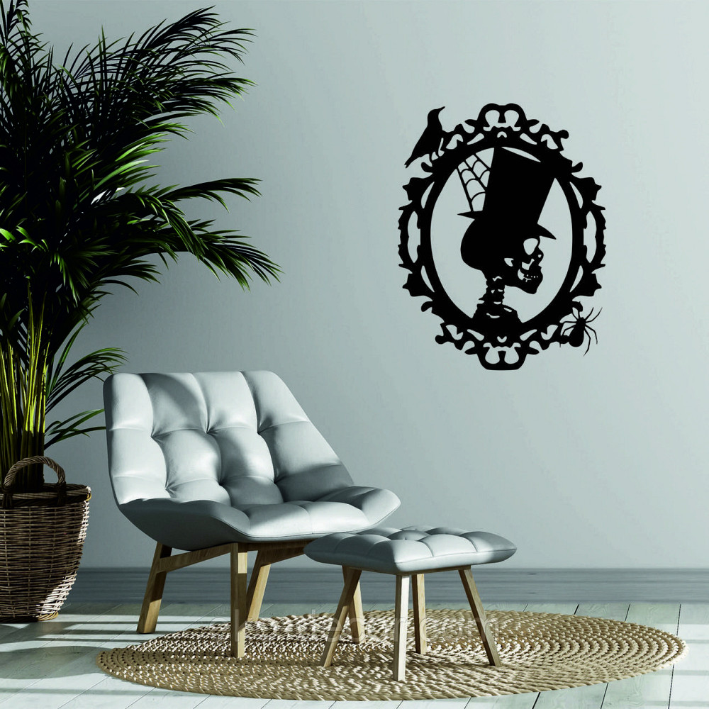 Декоративное настенное Панно «Скелет», Декор на стену 110*85 см, Черный Киев - изображение 3