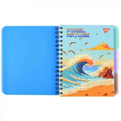 Блокнот Yes А5 Pixel nature 144 аркуша пластикова обкладинка (681974) Вінниця