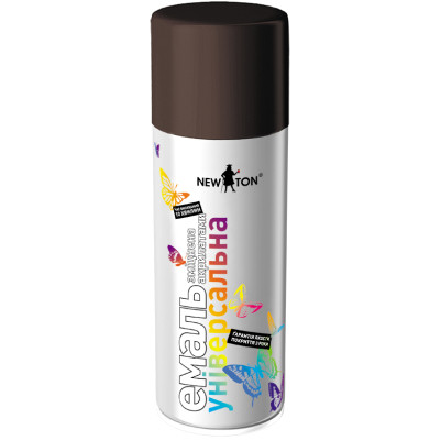 Аерозольна фарба для автомобіля New Ton універсальна 8017 т.коричнев. гл., аер.400мл (000000234) Вінниця - фото 1