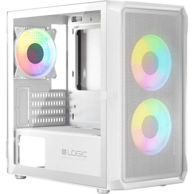 Корпус Logic concept PORTOS MESH+GLASS ARGB fans 3x120mm WHITE (AM-PORTOS-20-0000000-0002) Винница - изображение 9