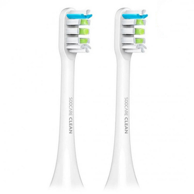 Насадка для зубної щітки Xiaomi SOOCAS X1/X3/X5 BH01W (Білі, 2 шт.) Николаев - изображение 3