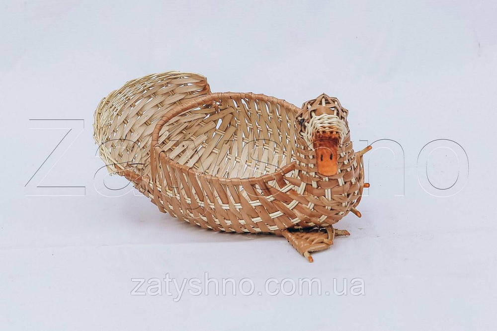 Кошик качка для вазонів | кошик плетений сувенірний |  плетений кошик для вазонів Київ - фото 2