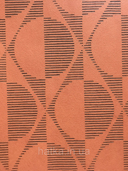 Шпалери флізелінові AS Creation Pop style 37478-4 геометрія фігури коло ромби помаранчевий Київ - фото 2