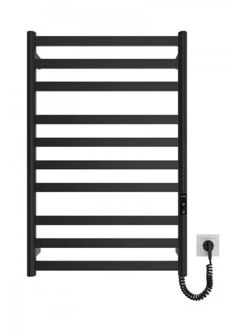 Электрический полотенцесушитель HF York 770х530 TR K черный мат Киев - изображение 2