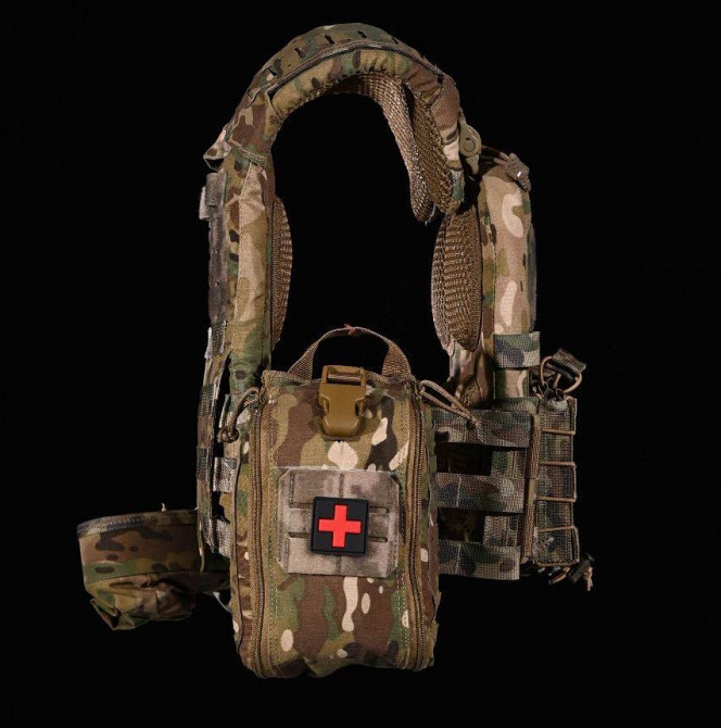 Тактична плитоноска М6 з комплектом підсумків (без плит) Мультикам Вінниця - фото 8