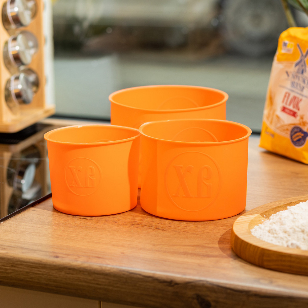 TS Kitchen Набір форм для випічки паски силіконові 3 шт 1.7 л, 1 л, 0.6 л форми для паски Помар Коломыя - изображение 3