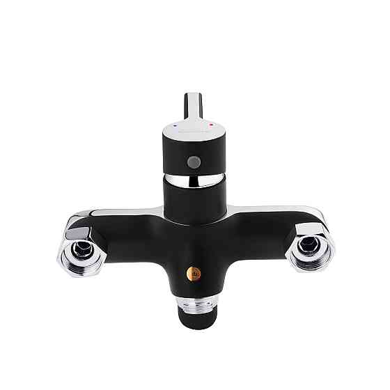 Змішувач для ванни з душовим гарнітуром Kroner KRP Essen - SCH070 хром/чорний Київ