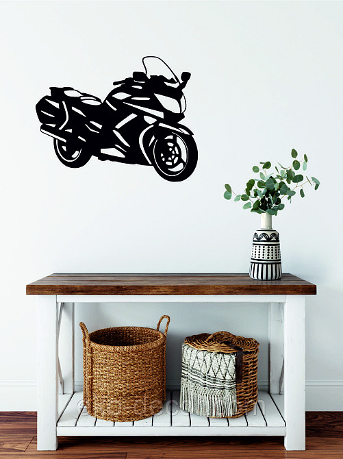 Декоративное настенное Панно «Мотоцыкл» Декор на стену 70*53 см, Черный Киев - изображение 7