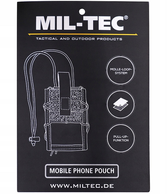 Тактичний Підсумок для смартфона та документів із системою Molle та ременем Mil-Tec від Sturm (13492019) Coyote Нововолинськ - фото 10