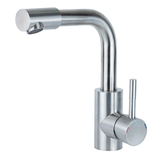 Змішувач KT d35мм для раковини Г-гусак на гайці Aquatica Житомир - изображение 2