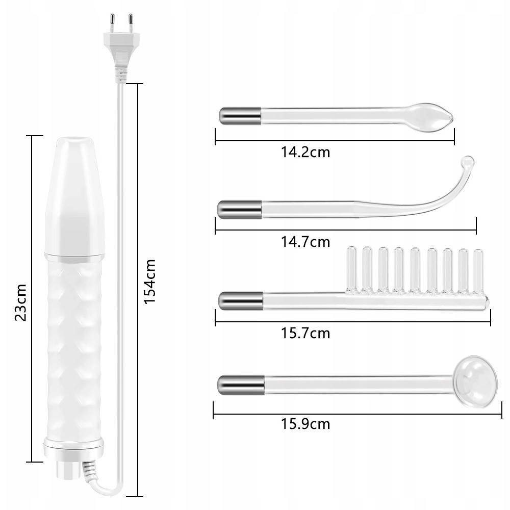 Косметологический дарсонваль + 4 насадки, от сети 220В, LZ 006A / Аппарат по уходу за кожей лица и тела Киев - изображение 7