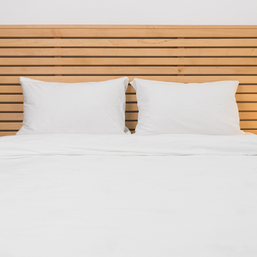 Комплект постельного белья полуторный Сатин Гладкий 135 г/м2 YouStar (Белый) 2 х 70х70 Сумы - изображение 13