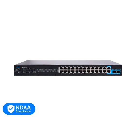 PoE-комутатор 28-портовий TVT TD-B2224S1-PGA з 24 портами PoE (77-00382) Київ