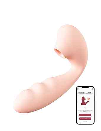 Вибратор с вакуумом и управлением со смартфона BeYourLover Tara X 2, 13,9 × 8 см Sex Aura Киев