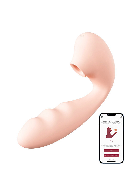 Вибратор с вакуумом и управлением со смартфона BeYourLover Tara X 2, 13,9 × 8 см Sex Aura Киев - изображение 1