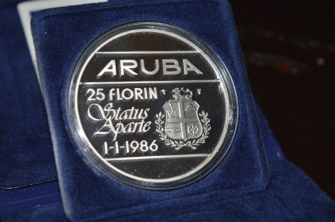 Аруба 25 флоринов 1986 г., PROOF Полтава - изображение 1