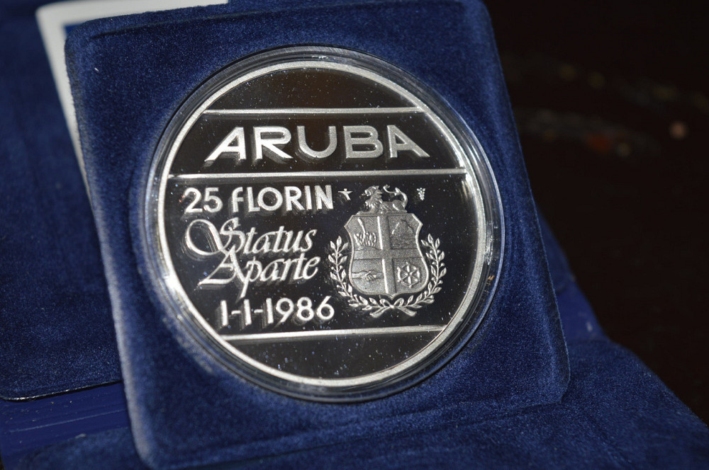 Аруба 25 флоринов 1986 г., PROOF Полтава - изображение 1