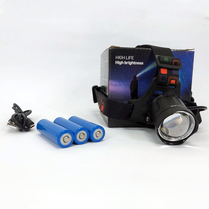 Фонарик налобный мощный, Компактный налобный фонарь, Светодиодный фонарь для работы на голове CE-59 Киев - изображение 9