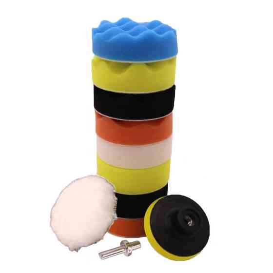 Набор насадок для полировки авто с диском 100мм Киев